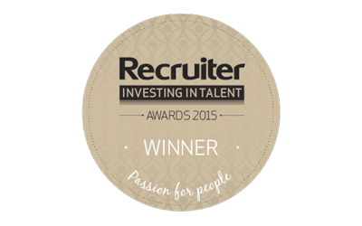 Recruiter Awards Investing in Talent 2015 logo